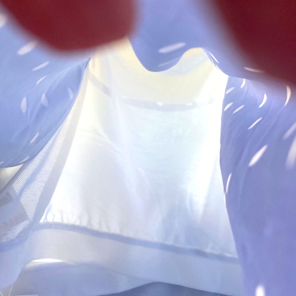 NWT BloomChic “LYDIA” blue white poly dot swim tank top.Racer back. Sz 1x 14 16 - Picture 6 of 9